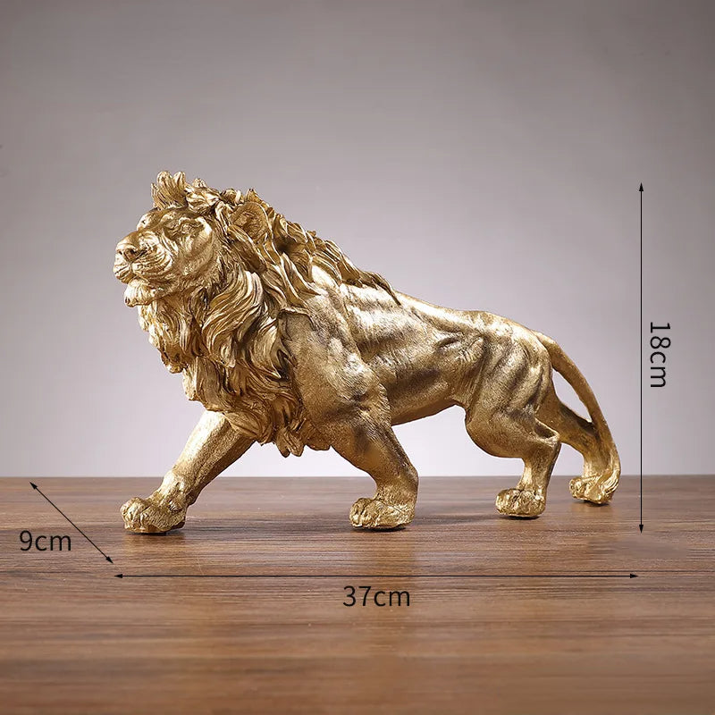 Escultura Leão Dourado